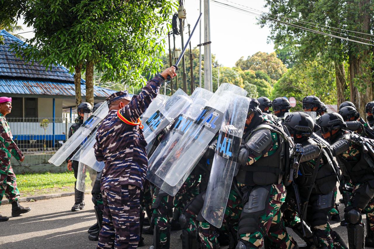 KODAERAL IX AMBON GELAR UJI TERAMPIL GLAGASPUR PANGKALAN TAHUN 2025