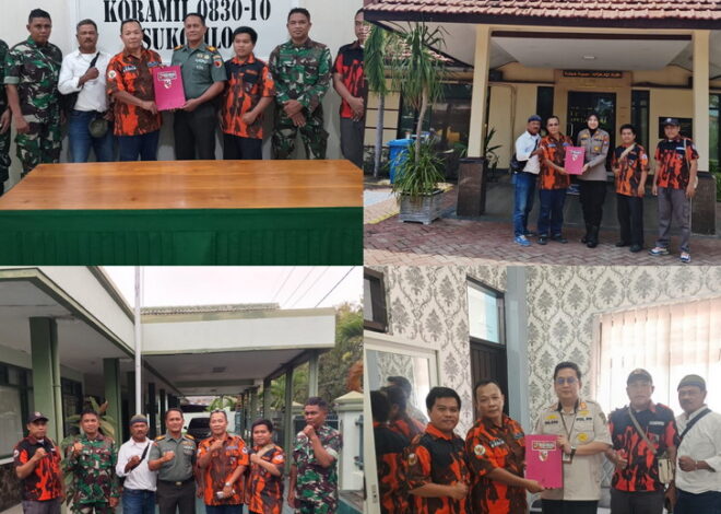 Jalin Sinergitas, Silaturahmi dan Penyerahan SK Pengurus PAC Pemuda Pancasila Mulyorejo ke 3 Pilar Forkopimcam Mulyorejo