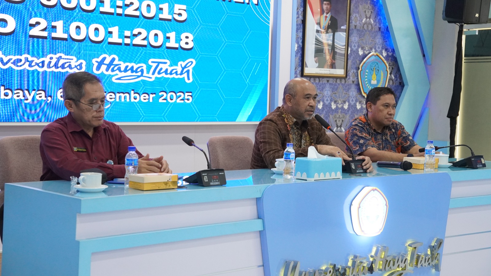 Rektor Universitas Hang Tuah Tutup Pelaksanaan Audit Dokumen ISO 9001:2015 dan ISO 21001:2018