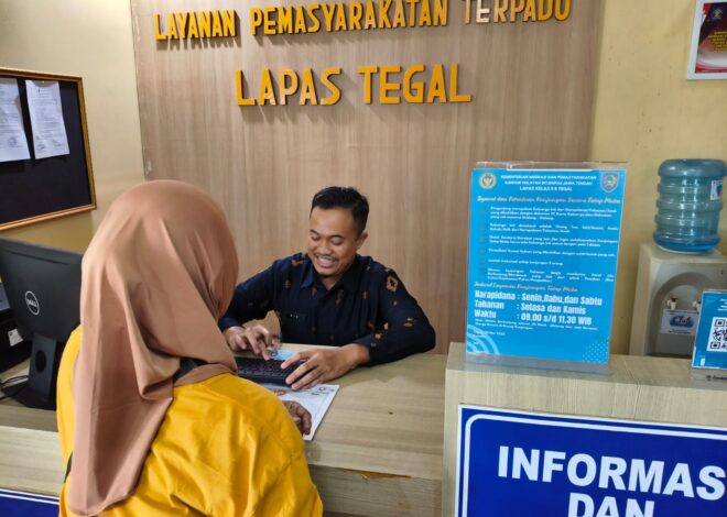Lapas Tegal Tingkatkan Pelayanan Prima Jelang Akhir Pekan