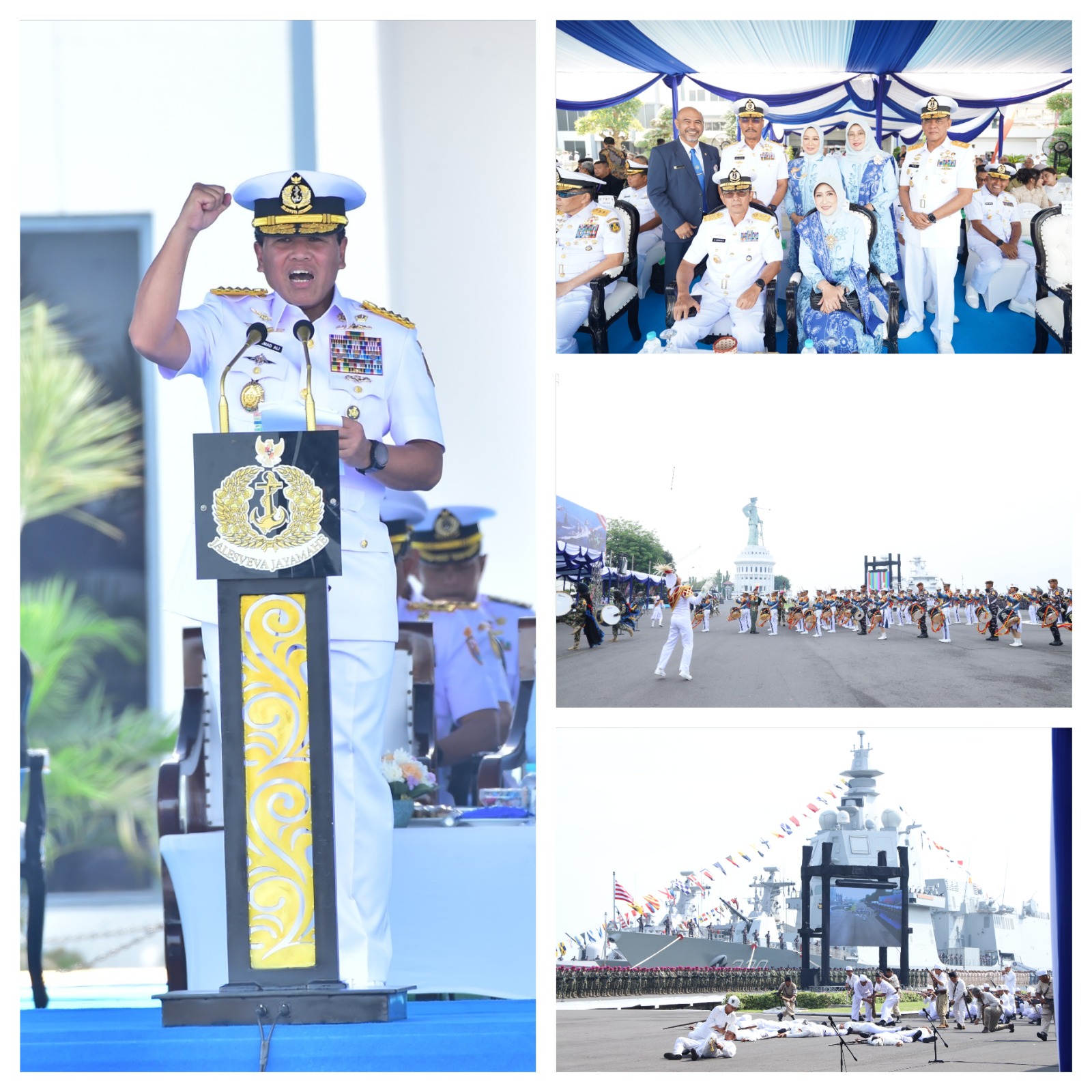 Rektor Universitas Hang Tuah Hadiri Peringatan Hari Armada RI Tahun 2025 di Koarmada II Surabaya