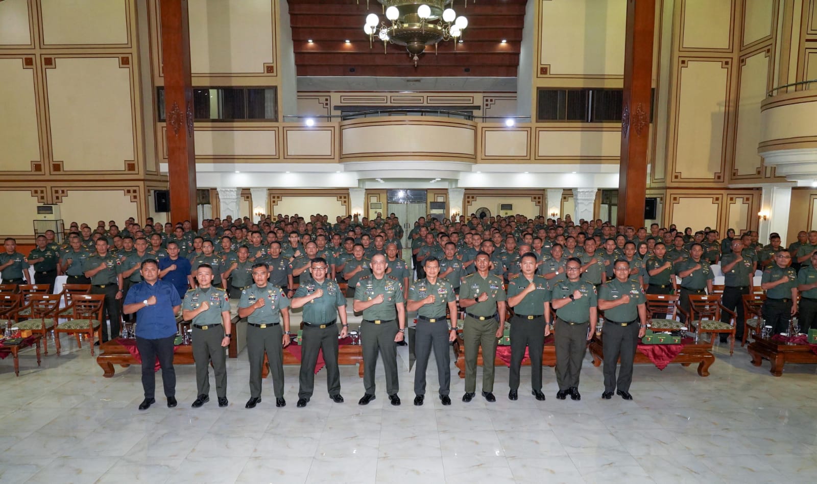 Pangdam V/Brawijaya Ikuti Taklimat Awal Progjagar TA 2026 Rapim TNI AD Secara Vidcon