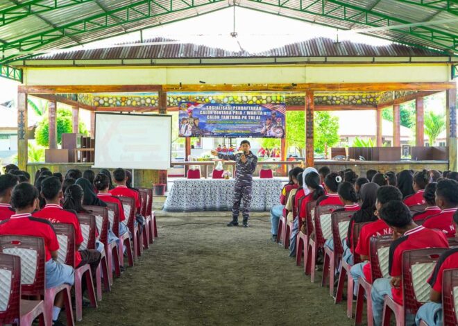 Jaring Bibit Unggul dan Pastikan Transparansi Seleksi, Kodaeral IX Gelar Sosialisasi Penerimaan Prajurit TNI AL di Seram Barat