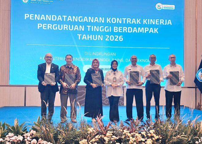 Rektor Universitas Hang Tuah Hadiri Penandatanganan Kontrak Kinerja Perguruan Tinggi Berdampak 2026