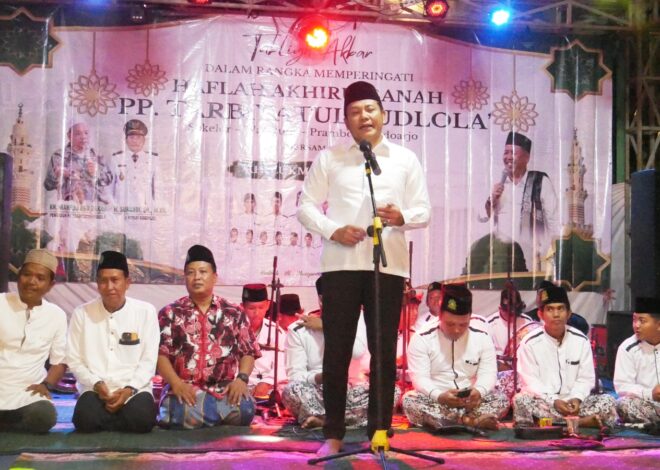 Hadiri Haflah Akhirussanah di Ponpes Tarbiyatul Fudlola, Bupati Sidoarjo AjakWarga Tetap Guyub