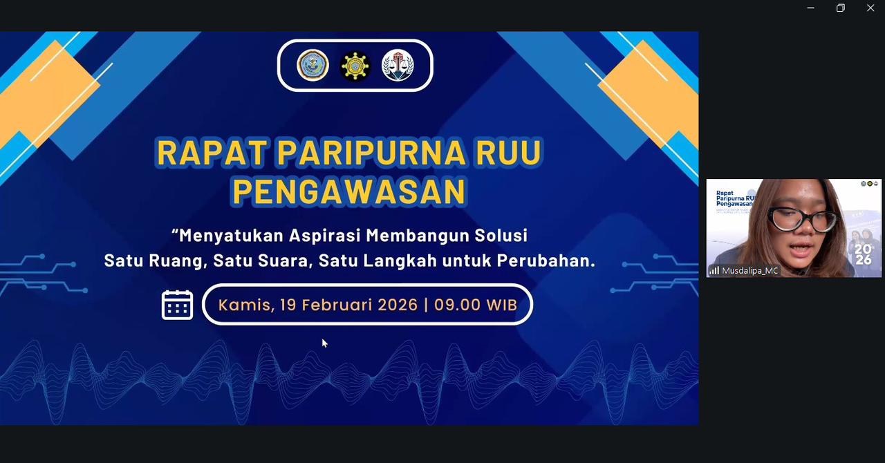 Rapat Paripurna MPM UHT Resmi Tetapkan UU P3KM sebagai Dasar Pengawasan Kegiatan Mahasiswa