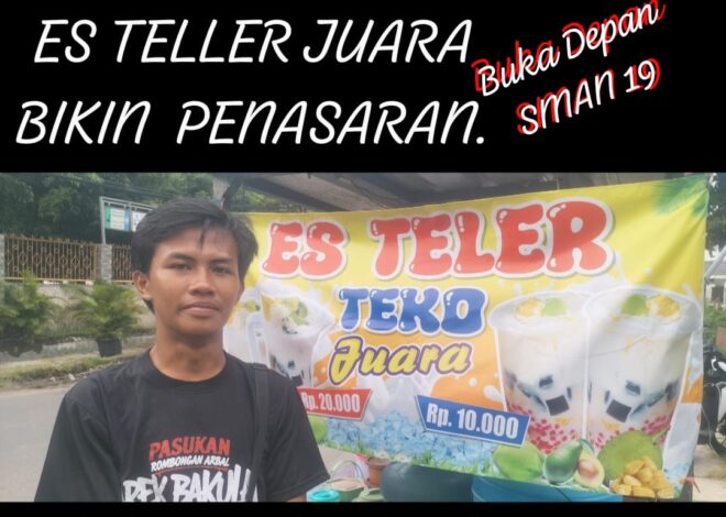 Mahasiswa UINSA Jualan “Es Teler Teko Juara” di Kenjeran, Guruh Aji Buktikan Kuliah dan Usaha Bisa Sejalan