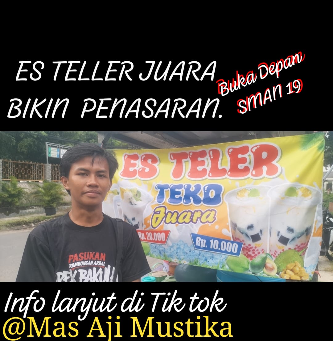 Mahasiswa UINSA Jualan “Es Teler Teko Juara” di Kenjeran, Guruh Aji Buktikan Kuliah dan Usaha Bisa Sejalan