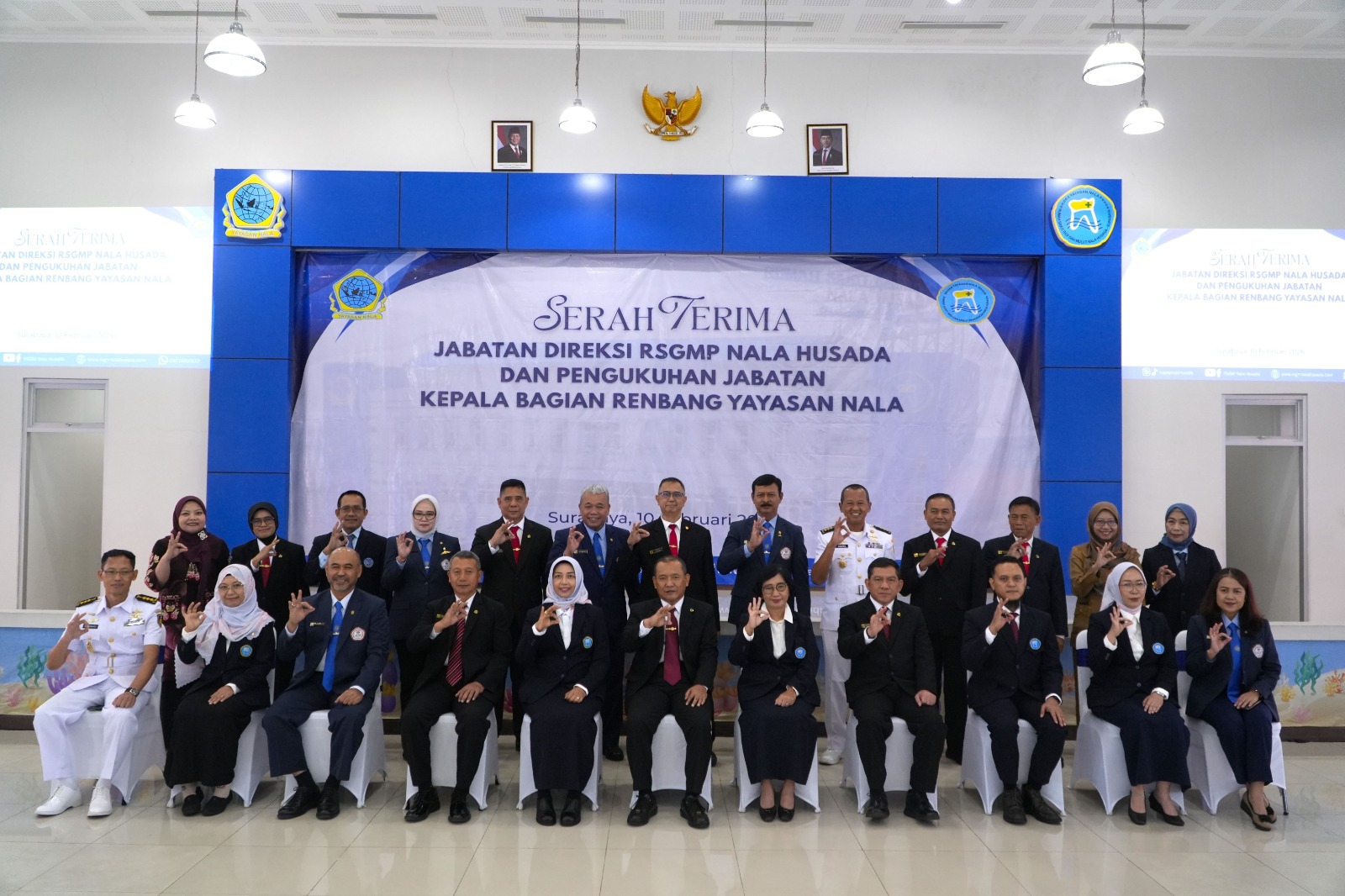 Serah Terima Jabatan Direksi RSGMP Nala Husada dan Pengukuhan Kepala Bagian Perencanaan dan Pengembangan Yayasan Nala Digelar Khidmat