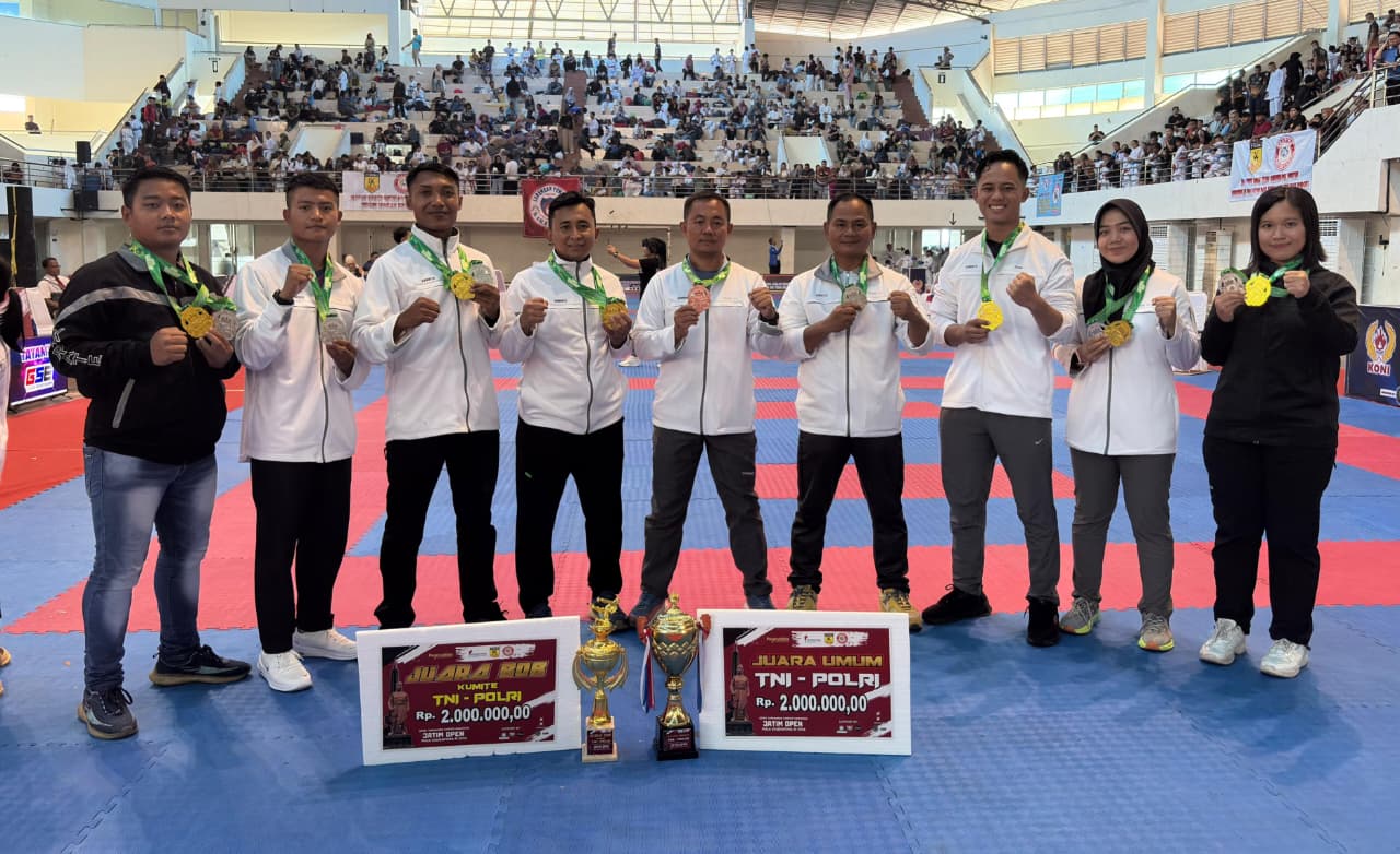 Tim Karate Koarmada II Raih Juara Umum pada Kejuaraan Open Tournament Karate Nasional Piala Kemenpora RI 2026