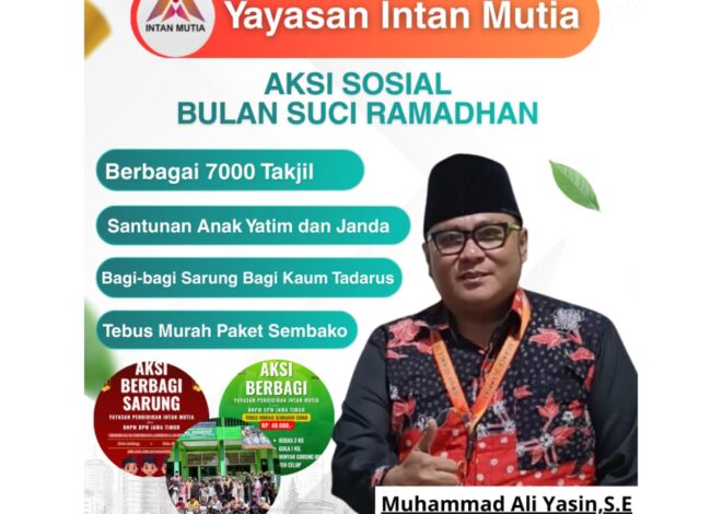Yayasan Intan Mutia Tebar Kepedulian di Bulan Ramadhan, Ribuan Paket Takjil dan Bantuan Sosial Disalurkan Bersama BNPM