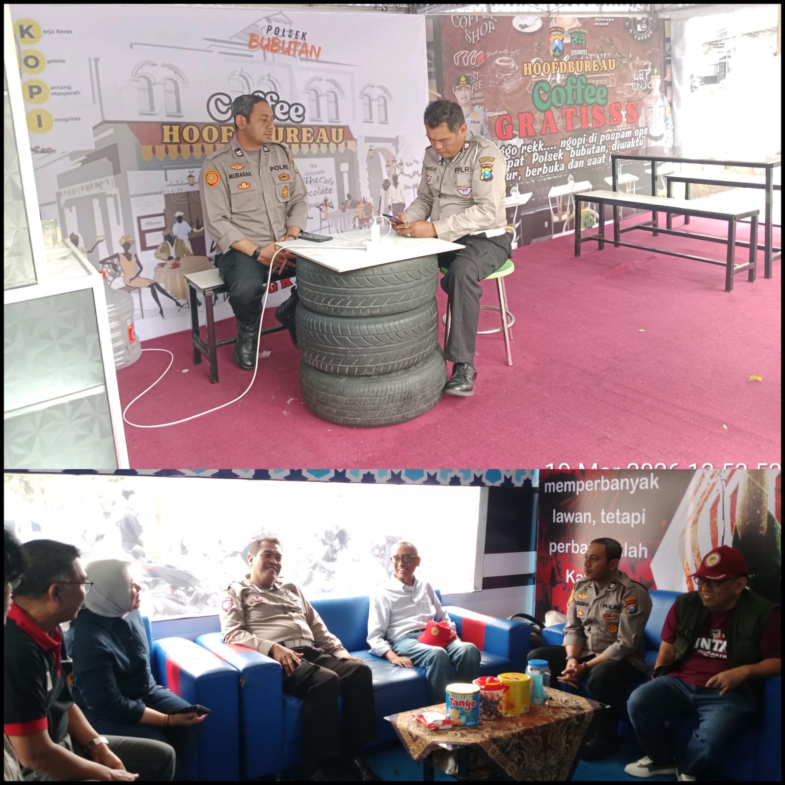 Rektor Untag Surabaya Kunjungi PosPam Polsek Bubutan, Perkuat Sinergi Keamanan di Pasar Turi