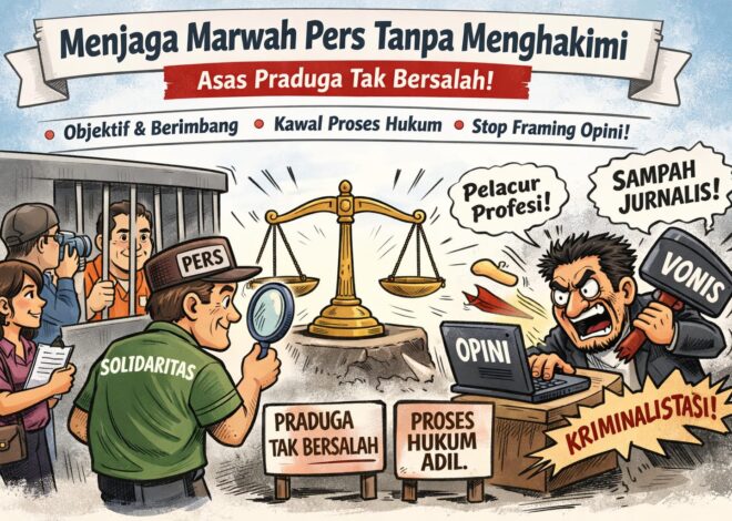 Menjaga Marwah Pers Tanpa Menghakimi: Menjawab Narasi Sepihak di Tengah Kasus OTT Oknum Wartawan