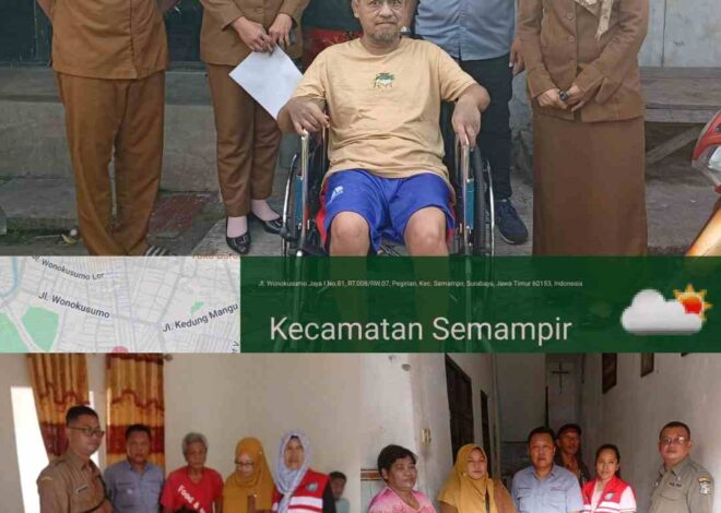 Dinsos Kota Surabaya Pastikan Bantuan Kursi Roda Tepat Sasaran