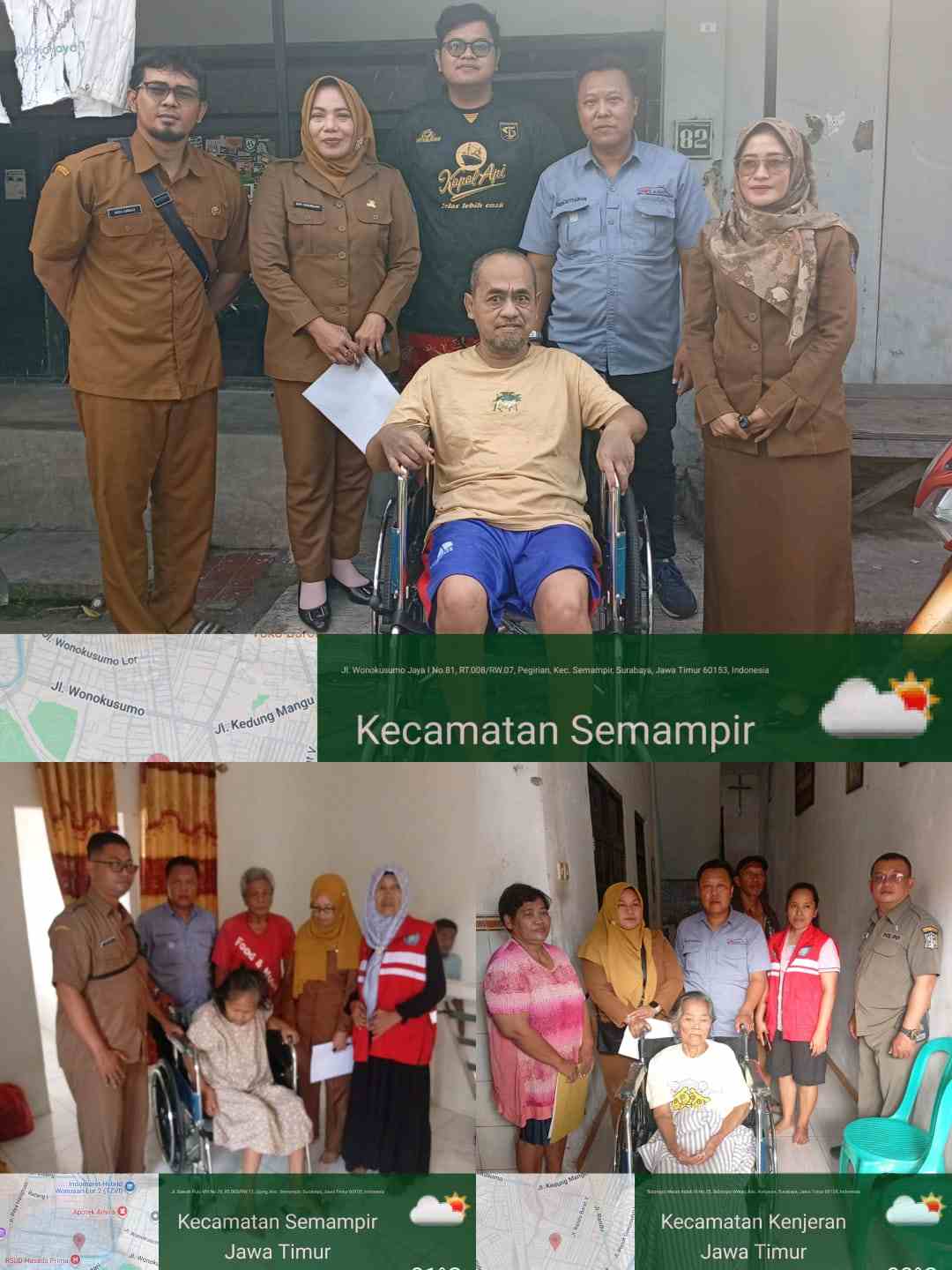 Dinsos Kota Surabaya Pastikan Bantuan Kursi Roda Tepat Sasaran