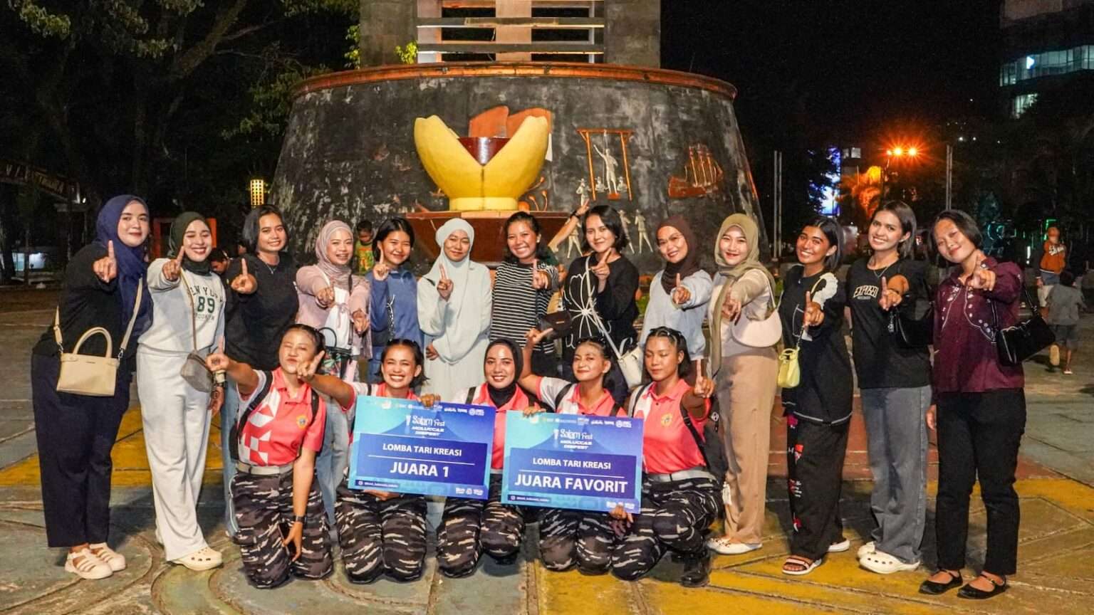 Tim Dara Laut Kowal Kodaeral IX Raih Juara 1 dan Favorit Lomba Dance Salam Fest x Moluccas Digifest 2026