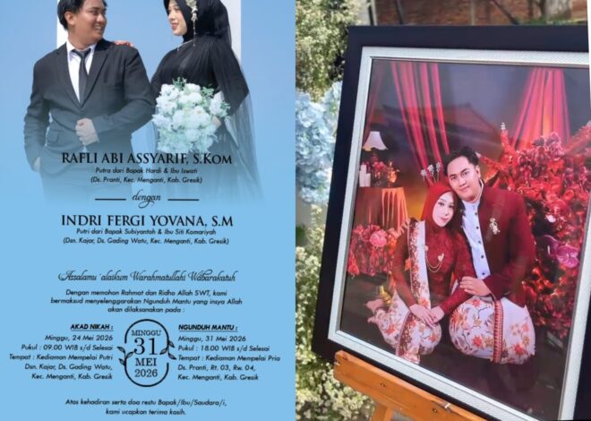 Sah Menuju Pelaminan, Pernikahan Putra Kepala Desa Pranti Berlangsung Khidmat dan Meriah