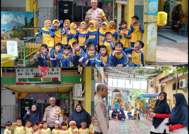 BHABINKAMTIBMAS KELURAHAN TEMBOK DUKUH AIPTU YAKOBUS TIMU LAKSANAKAN GIAT SAMBANG DAN KOORDINASI DI PLAY GROUP DAN TK YAYASAN TAPAS AL-FALAH