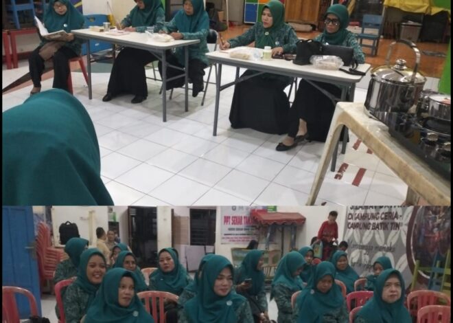 PKK RW 04 Kelurahan Gundih Gelar Pertemuan Rutin Bulanan di Balai RW 04 Sumber Mulyo