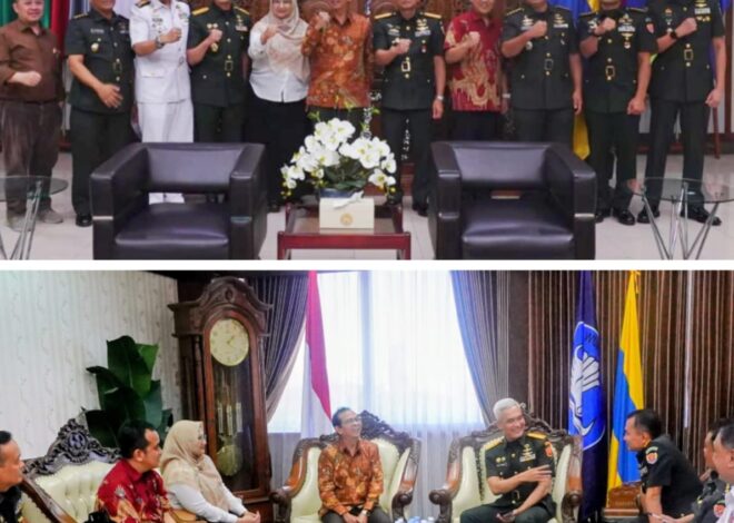 Bahas Penguatan SDM Kesehatan, Rektor UNAIR Terima Audiensi Kapuskes TNI dan Kapuskesad