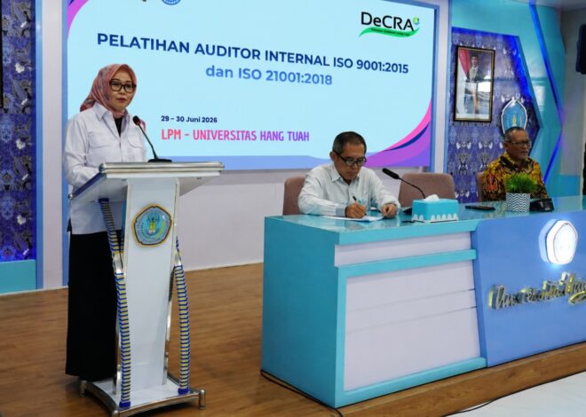 LPM Universitas Hang Tuah Gelar Pelatihan Auditor Internal ISO, Perkuat Budaya Mutu Kampus